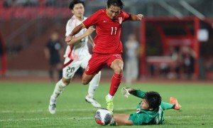 梁仕宇替补破门帅惟浩错失空门 中国U16队1-1日本队